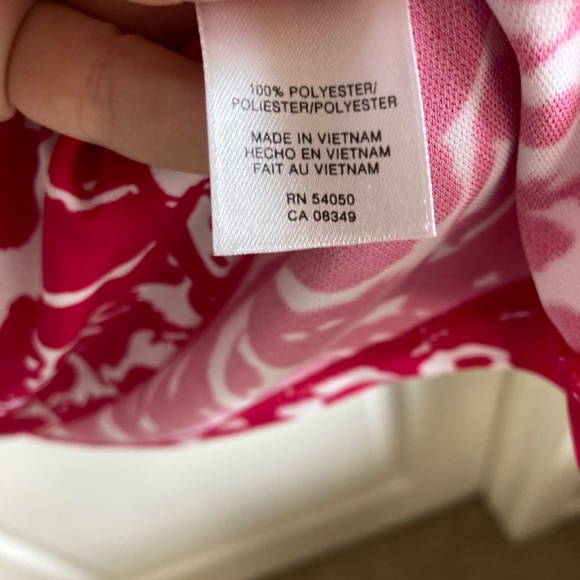Jones New York Pink and White Sleeveless Top Blouse size L - Picture 3 of 4
